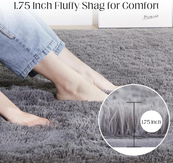 Black Rug, 8x10 Area Rugs for Living Room, Soft Plush Area Rugs for Bedroom, Non-Slip Indoor Carpet for Nursery, Study Room, Kids Room, Room Decor - Image 29