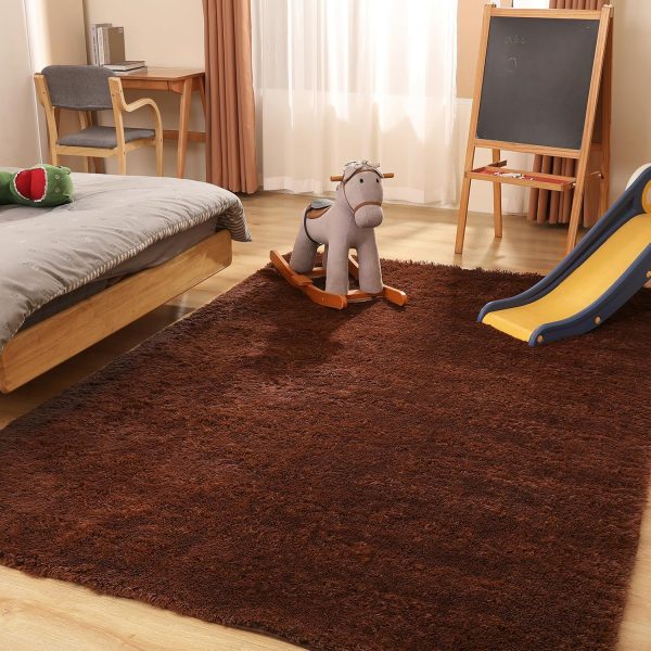 Black Rug, 8x10 Area Rugs for Living Room, Soft Plush Area Rugs for Bedroom, Non-Slip Indoor Carpet for Nursery, Study Room, Kids Room, Room Decor - Image 71