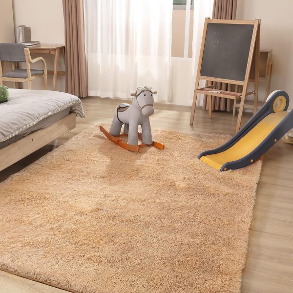 Black Rug, 8x10 Area Rugs for Living Room, Soft Plush Area Rugs for Bedroom, Non-Slip Indoor Carpet for Nursery, Study Room, Kids Room, Room Decor - Image 89