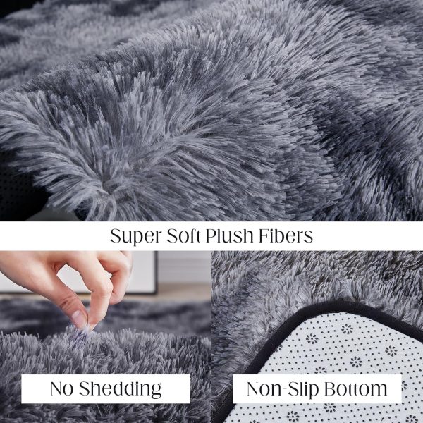 Black Rug, 8x10 Area Rugs for Living Room, Soft Plush Area Rugs for Bedroom, Non-Slip Indoor Carpet for Nursery, Study Room, Kids Room, Room Decor - Image 93