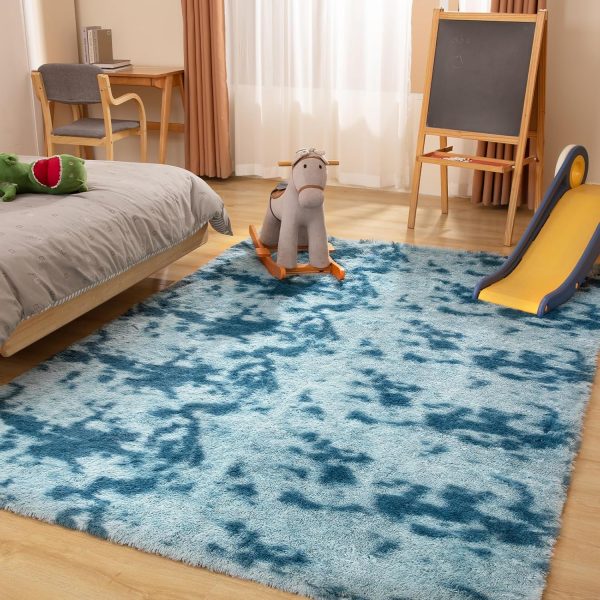 Black Rug, 8x10 Area Rugs for Living Room, Soft Plush Area Rugs for Bedroom, Non-Slip Indoor Carpet for Nursery, Study Room, Kids Room, Room Decor - Image 104