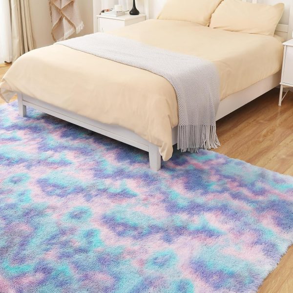 Black Rug, 8x10 Area Rugs for Living Room, Soft Plush Area Rugs for Bedroom, Non-Slip Indoor Carpet for Nursery, Study Room, Kids Room, Room Decor - Image 110