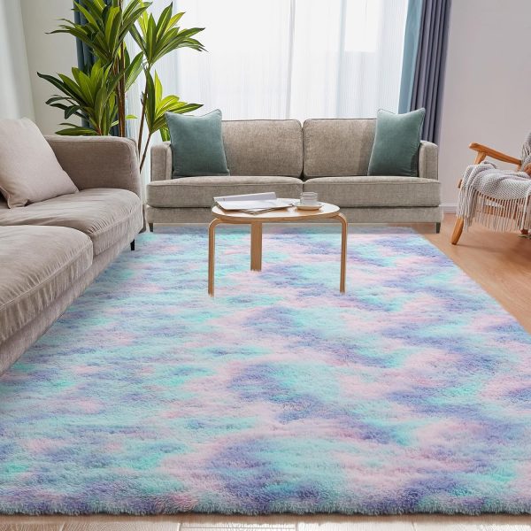 Black Rug, 8x10 Area Rugs for Living Room, Soft Plush Area Rugs for Bedroom, Non-Slip Indoor Carpet for Nursery, Study Room, Kids Room, Room Decor - Image 114