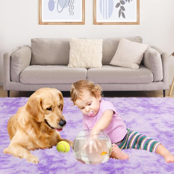 Black Rug, 8x10 Area Rugs for Living Room, Soft Plush Area Rugs for Bedroom, Non-Slip Indoor Carpet for Nursery, Study Room, Kids Room, Room Decor - Image 123