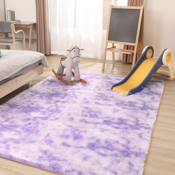 Black Rug, 8x10 Area Rugs for Living Room, Soft Plush Area Rugs for Bedroom, Non-Slip Indoor Carpet for Nursery, Study Room, Kids Room, Room Decor - Image 124