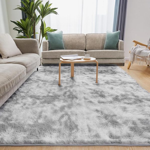 Black Rug, 8x10 Area Rugs for Living Room, Soft Plush Area Rugs for Bedroom, Non-Slip Indoor Carpet for Nursery, Study Room, Kids Room, Room Decor - Image 134