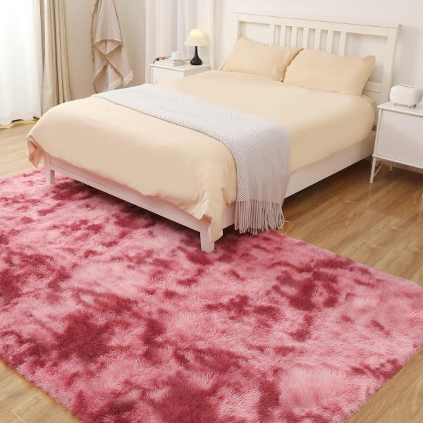 Fluffy Shag Area Rug, 4x6 Grey Rugs for Bedroom, Soft Plush Area Rugs for Living Room, Non-Slip Indoor Carpet for Nursery, Study Room, Dressing Room, Home Decor - Image 11