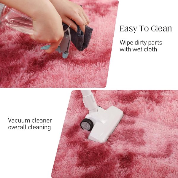 Fluffy Shag Area Rug, 4x6 Grey Rugs for Bedroom, Soft Plush Area Rugs for Living Room, Non-Slip Indoor Carpet for Nursery, Study Room, Dressing Room, Home Decor - Image 15