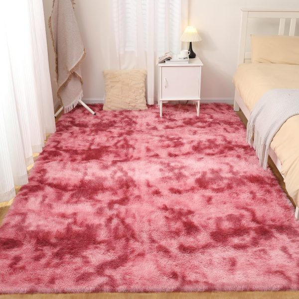 Fluffy Shag Area Rug, 4x6 Grey Rugs for Bedroom, Soft Plush Area Rugs for Living Room, Non-Slip Indoor Carpet for Nursery, Study Room, Dressing Room, Home Decor - Image 16