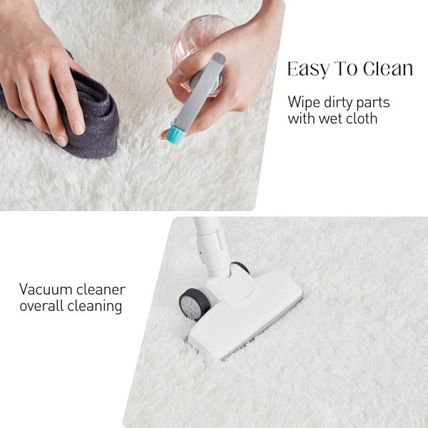 Fluffy Shag Area Rug, 4x6 Grey Rugs for Bedroom, Soft Plush Area Rugs for Living Room, Non-Slip Indoor Carpet for Nursery, Study Room, Dressing Room, Home Decor - Image 25