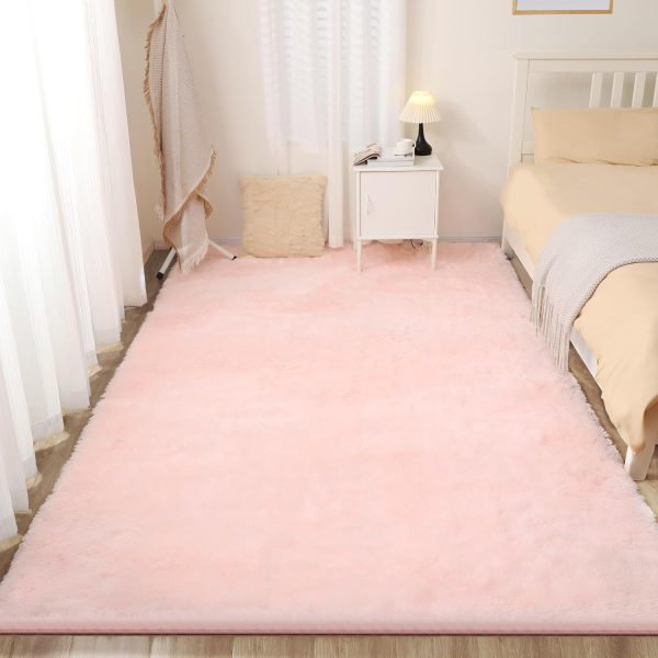 Fluffy Shag Area Rug, 4x6 Grey Rugs for Bedroom, Soft Plush Area Rugs for Living Room, Non-Slip Indoor Carpet for Nursery, Study Room, Dressing Room, Home Decor - Image 38