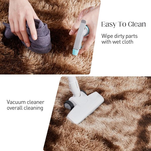 Fluffy Shag Area Rug, 4x6 Grey Rugs for Bedroom, Soft Plush Area Rugs for Living Room, Non-Slip Indoor Carpet for Nursery, Study Room, Dressing Room, Home Decor - Image 54