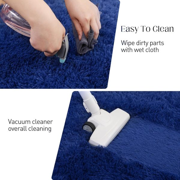 Fluffy Shag Area Rug, 4x6 Grey Rugs for Bedroom, Soft Plush Area Rugs for Living Room, Non-Slip Indoor Carpet for Nursery, Study Room, Dressing Room, Home Decor - Image 60