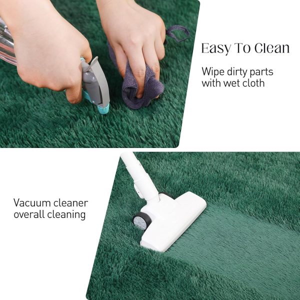 Fluffy Shag Area Rug, 4x6 Grey Rugs for Bedroom, Soft Plush Area Rugs for Living Room, Non-Slip Indoor Carpet for Nursery, Study Room, Dressing Room, Home Decor - Image 81