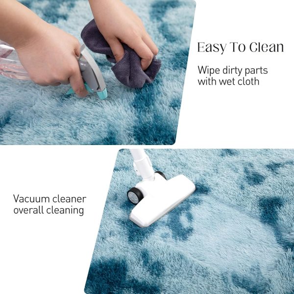 Fluffy Shag Area Rug, 4x6 Grey Rugs for Bedroom, Soft Plush Area Rugs for Living Room, Non-Slip Indoor Carpet for Nursery, Study Room, Dressing Room, Home Decor - Image 107