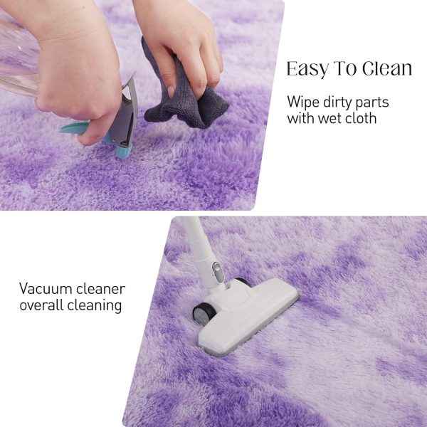 Fluffy Shag Area Rug, 4x6 Grey Rugs for Bedroom, Soft Plush Area Rugs for Living Room, Non-Slip Indoor Carpet for Nursery, Study Room, Dressing Room, Home Decor - Image 125
